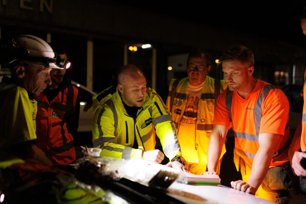 Werkoverleg spoorwerkzaamheden